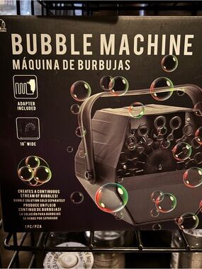 Bubble Machine Portable Bubble Maker - Black